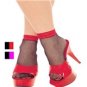 Fishnet Ankle High Socks W/ Contrast Lace Top Footies