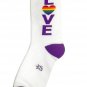 Gumball Poodle LOVE Crew Novelty Socks LGBT Pride Apparel Rainbow Colors