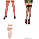 Sheer Thigh High Hi Stockings with Back Seam Nylons O/S, Lingerie, ML4102