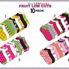 Women's 10 Pair Lot, Low Cut Ankle Socks, Size 9-11