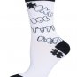 6 Pair Texting Print Women's & Teens Novelty Crew Socks