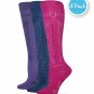 3 Pair Wrangler Women's & Teen's Novelty Knee High Socks, Boot Socks