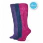 3 Pair Wrangler Women's & Teen's Novelty Knee High Socks, Boot Socks