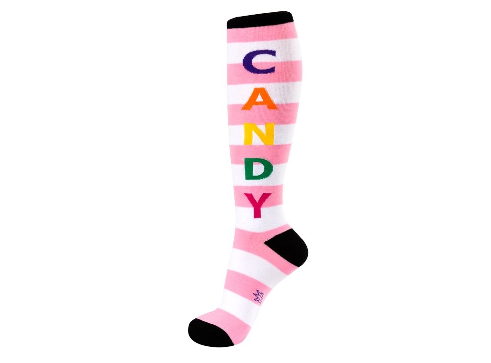 Gumball Poodle Unisex Candy Stripe Knee High Socks