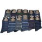 12 Pairs Mens Stripe Premium Dress Crew Socks Casual Style Design Size10-13
