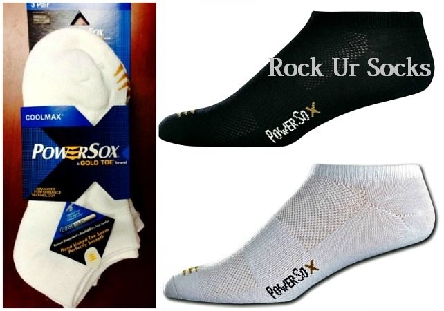 PowerSox Coolmax&Acirc;&reg; Cushion Lo-Cut Ankle Socks by Gold Toe Youth & Adult