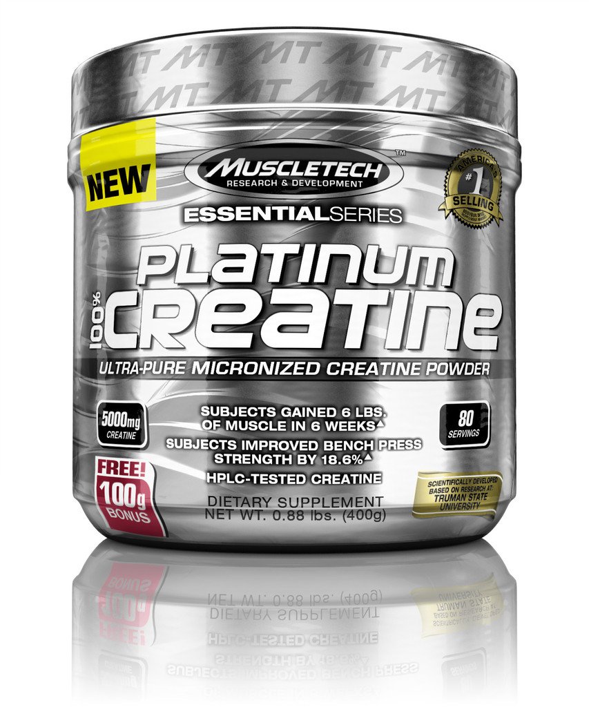 NEW MuscleTech Supplements Platinum 100% Creatine Monohydrate Powder