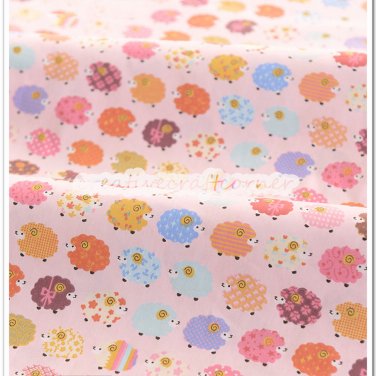 Multicolored Sheep Animals Children Fabrics