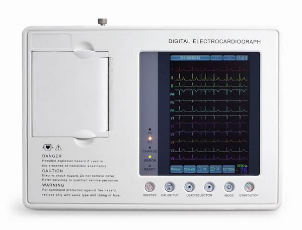 ECg Electrocardiograph  SE-3C Digital 3 Channel 12 lead Color Screen ECG Machine