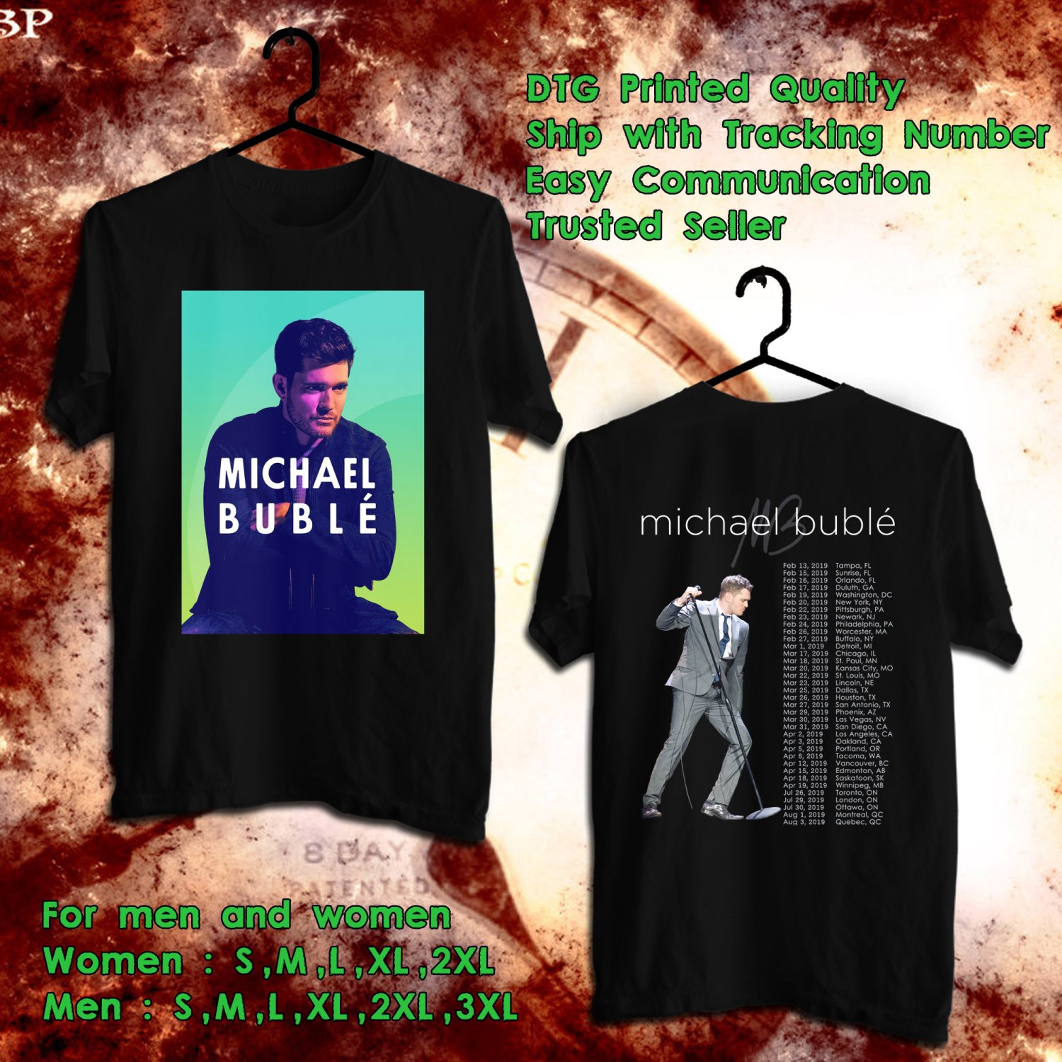michael buble t shirt 2019