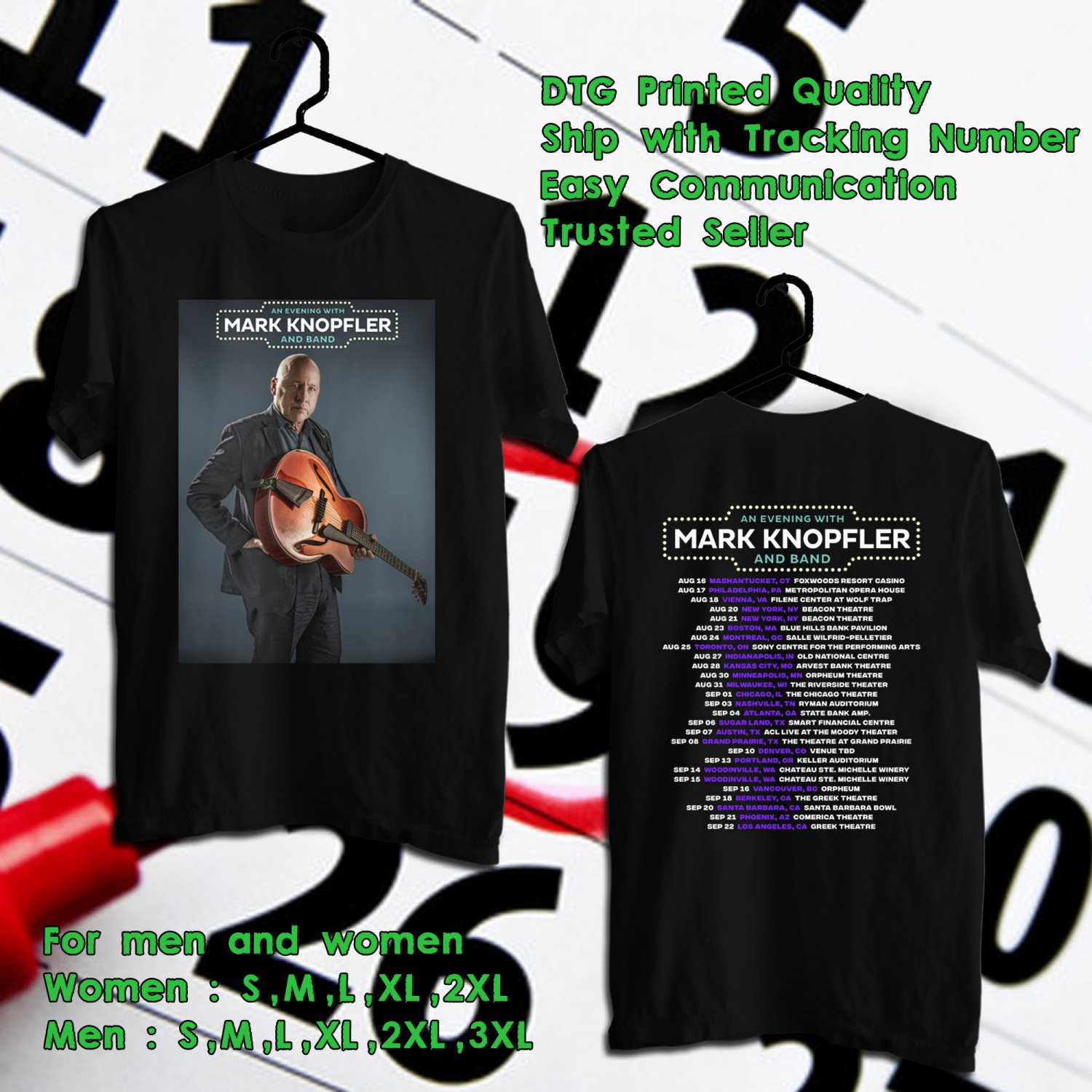 mark knopfler t shirt 2019