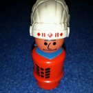 NEW! Vintage Fisher Price Little People RED INDIAN CHIEF #934 Western Town Man