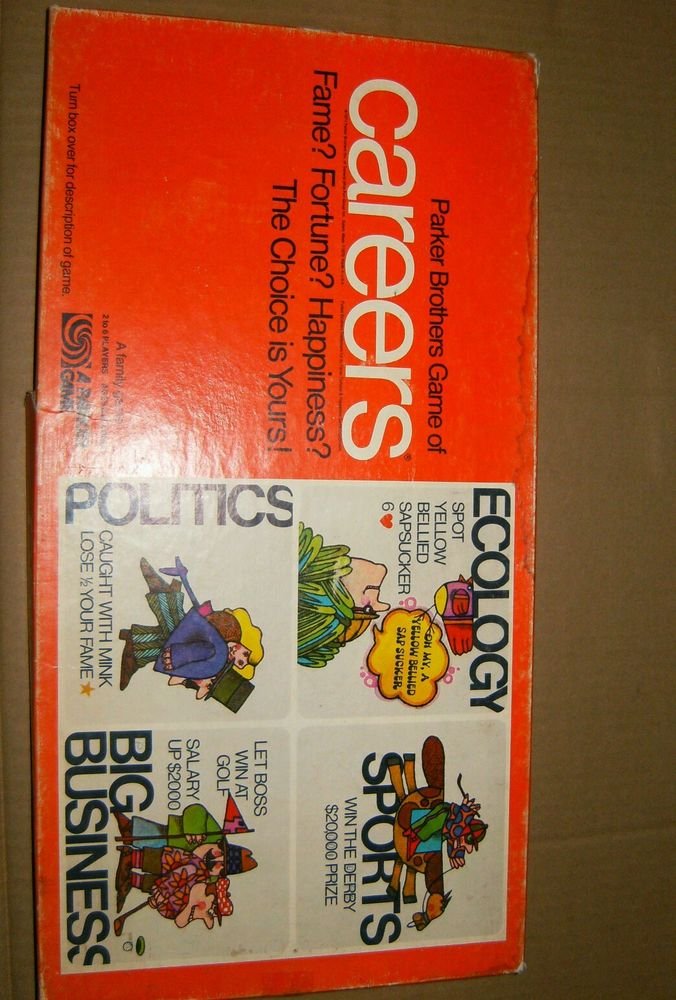 VINTAGE 1971 CAREERS Board Game By Parker Brothers - Complete GREAT CONDITION