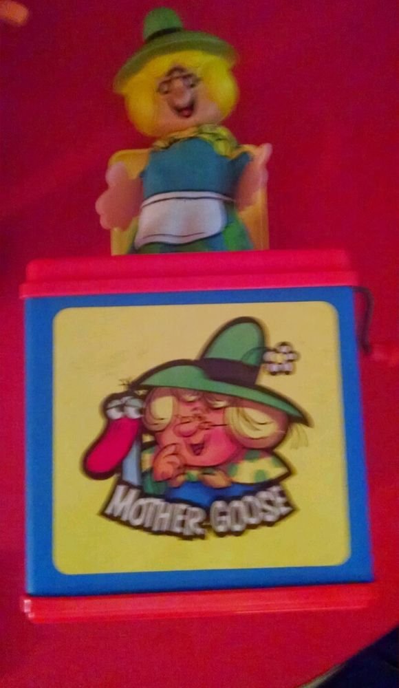 Vintage 1971 Mattel "MOTHER GOOSE" Jack in The Box Toy Works