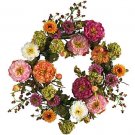 24" Peony Wreath