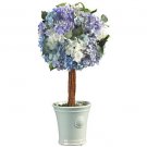 Hydrangea Ball Topiary Silk Flower Arrangement