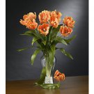 Parrot Tulips Stems (12 Stems) - Orange