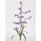 Dancing Lady Silk Orchid Flowers (6 Stems) - Purple