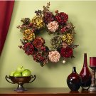 22" Autumn Hydrangea Peony Wreath