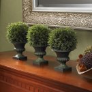 9" Cedar Ball Topiary (Set of 3)