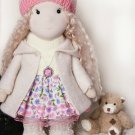 Rag dolls handmade Interiorl vintage style interior items Interior dressed doll toy