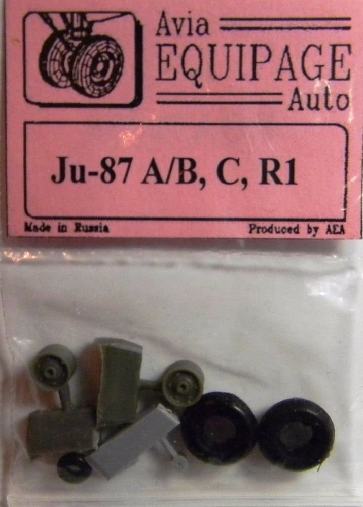 EQA72038 Equipage 1/72 Rubber Wheels for&Acirc;&nbsp;Junkers Ju-87A / Ja-87B , Ju-87C, Ju-87