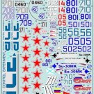 BGM-48008 Begemot decals 1/48 Sukhoi Su-27 Flanker Demo-Versions decal sheet
