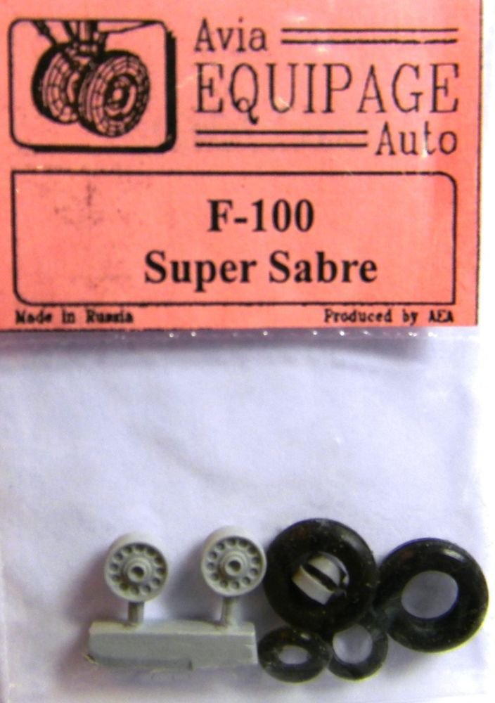 EQB72062 Equipage 1/72 Rubber Wheels for North American F-100 Super Sabre