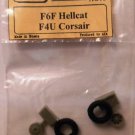 EQB72021 Equipage 1/72 Rubber Wheels for Grumman F6F Hellcat
