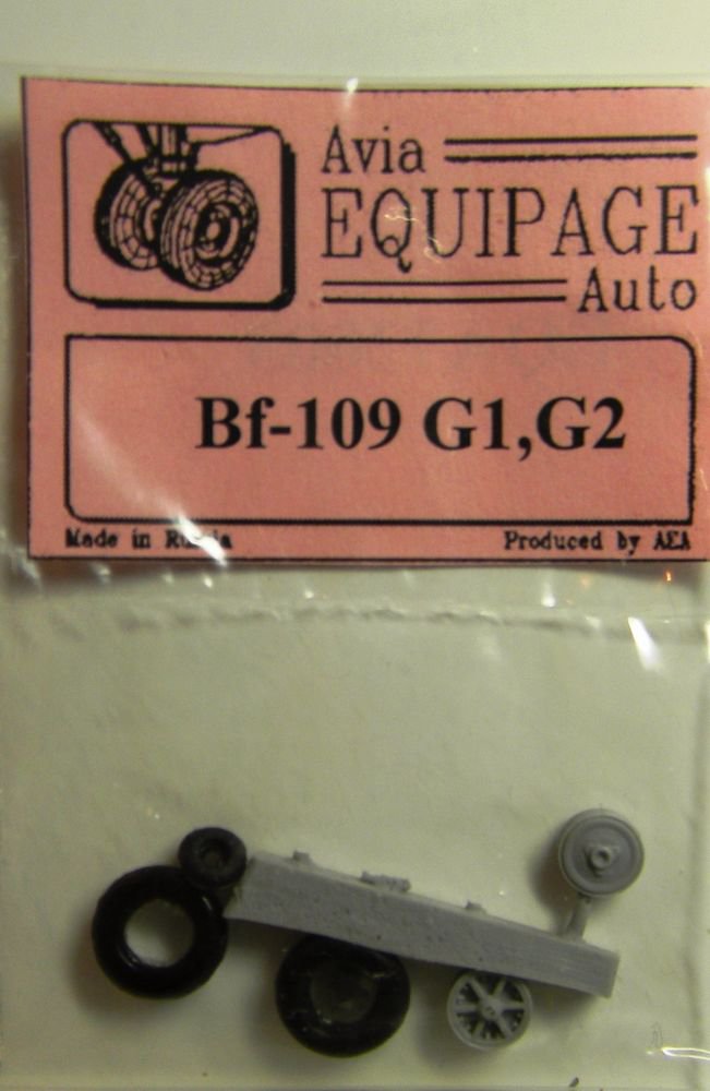 EQA72003 Equipage 1/72 Rubber Wheels for Messerschmitt Bf-109G1-G2 fighter model