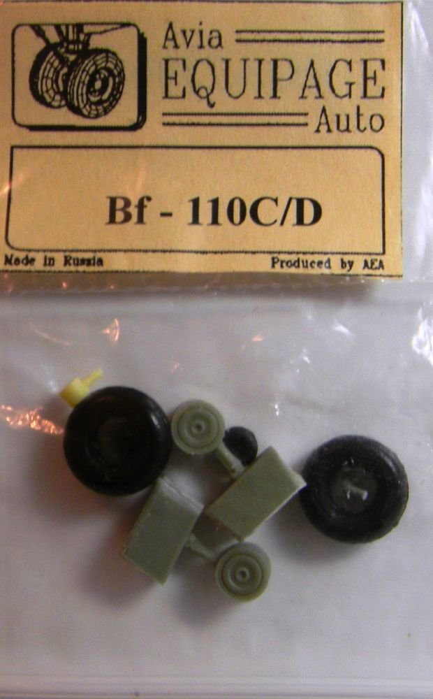 EQA72008 Equipage 1/72 Rubber Wheels for&Acirc;&nbsp;Messerschmitt Bf-110C / Bf-110D