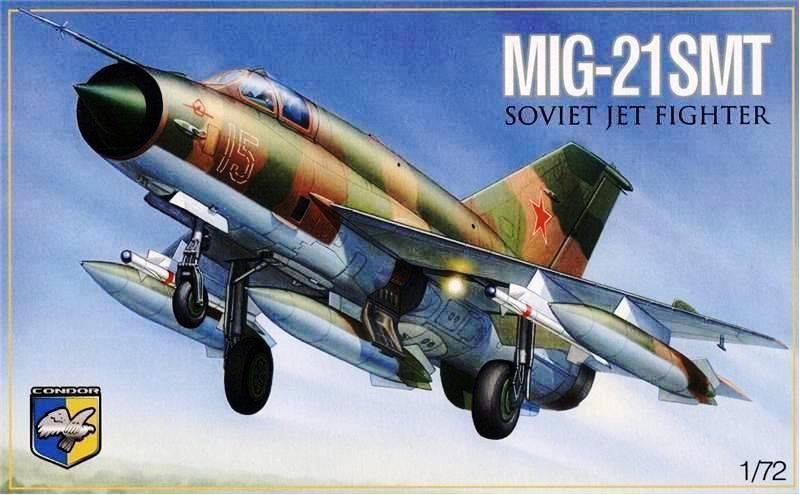 CND-72014 Condor 1/72 Mikoyan MiG-21SMT Jet Fighter model kit