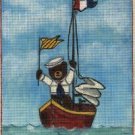 New Sailor Bear Hand Painted Needlepoint Canvas