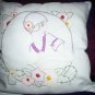 handcrafted hand embroidered decorative throw bed pillow the roaring 20's