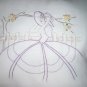 Handcrafted hand embroidered decorative throw bed pillow southern lady, southern belle