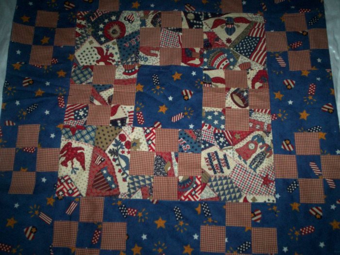 Old glory patchwork dresser scarf table cloth all handcrafted