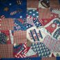 Old glory patchwork dresser scarf  table cloth all handcrafted