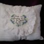 decorative throw pillow cross stitched friends are everblooming flowers in the garden of the heart