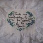 decorative throw pillow cross stitched friends are everblooming flowers in the garden of the heart