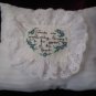 decorative throw pillow cross stitched friends are everblooming flowers in the garden of the heart