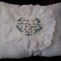 decorative throw pillow cross stitched friends are everblooming flowers in the garden of the heart