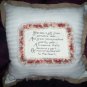 hand embroidered decorative throw bed pillow handcrafted she was a gift