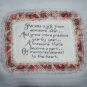 hand embroidered decorative throw bed pillow handcrafted she was a gift