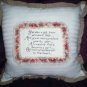 hand embroidered decorative throw bed pillow handcrafted she was a gift