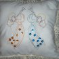 hand embroidered decorative throw bed pillow handmade angels on high rejoicing