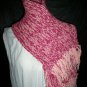wild rose and powder pink hat and scarf set adult knitted winter scarf handmade