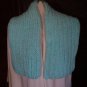 child knitted scarf sky blue handmade