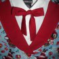 vest tie combo set boy Christmas Santa handmade size medium