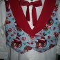 vest tie combo set boy Christmas Santa handmade size medium