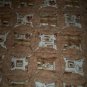 handmade circle quilt lap or throw coffee lovers delight 59 x 46 less than tradition